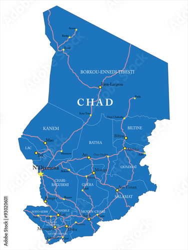 Chad map photo