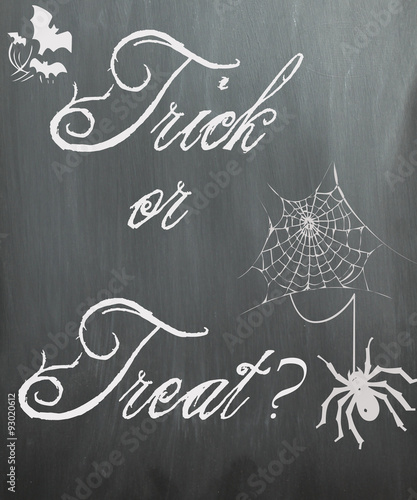 Halloween chalkboard - Trick or Treat?