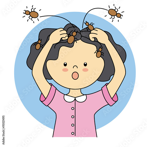 child with lice