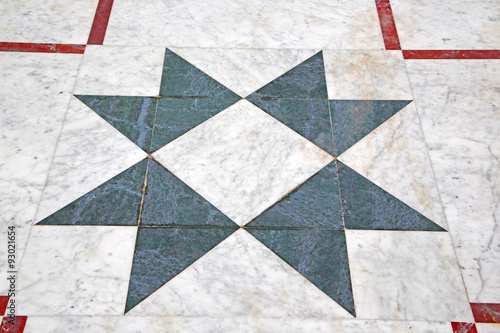 marble mosaic in old city and history travel