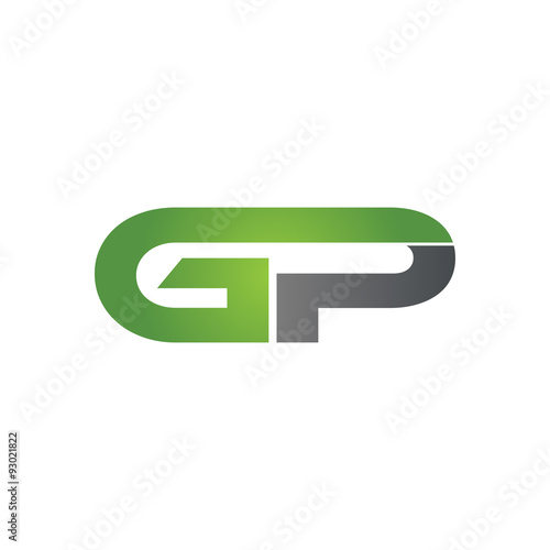 GP company linked letter logo green