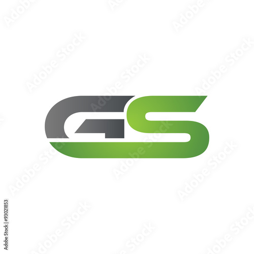 GS company linked letter logo green