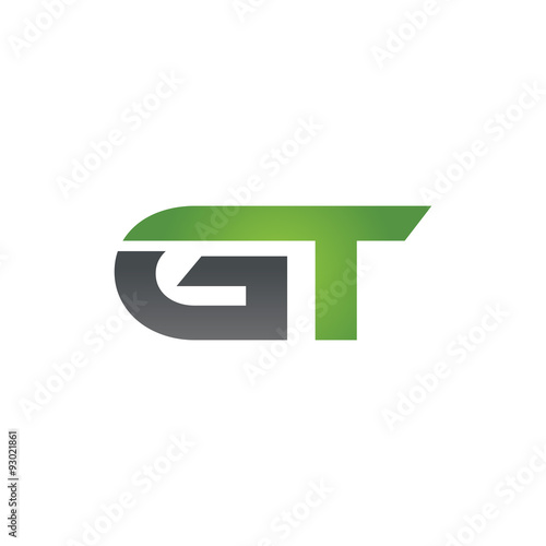 GT company linked letter logo green