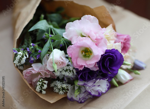 Beautiful eustoma flowers