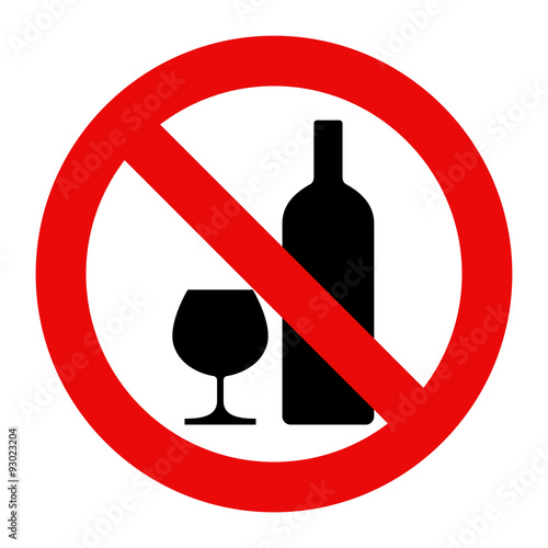 No alcohol sign