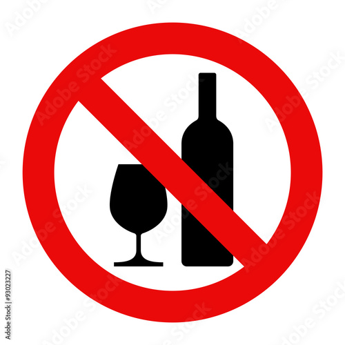 No alcohol sign photo