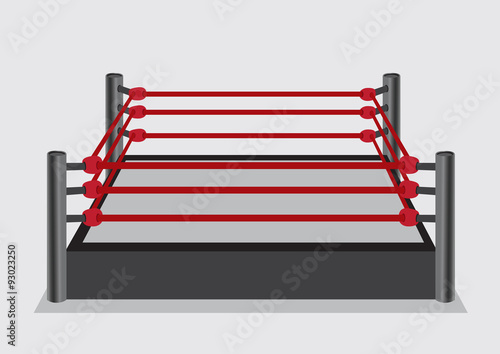 Wresting Ring Vector Illustration