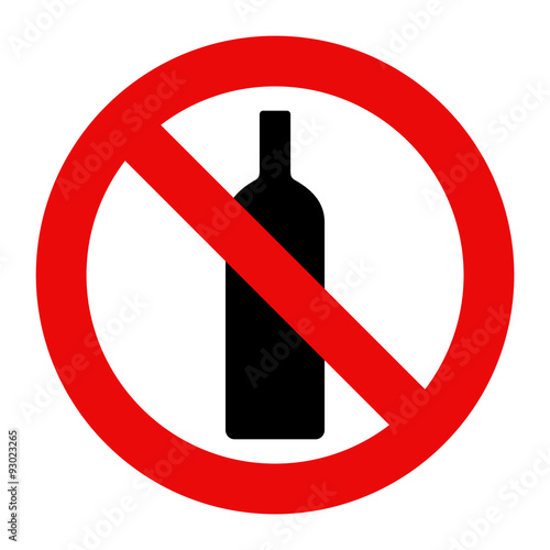 No alcohol sign