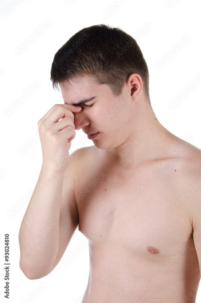 Fototapeta premium man with headache 