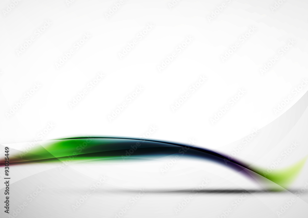 Obraz premium Wave abstract background, green blue and purple colors