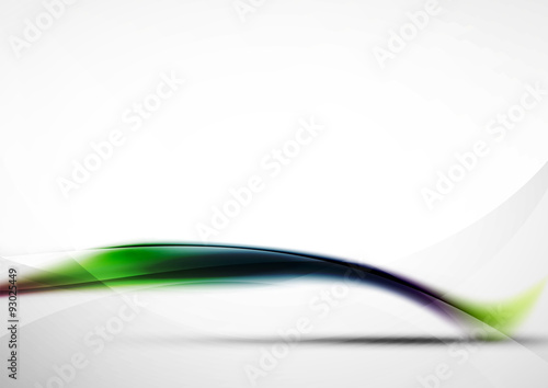 Wave abstract background, green blue and purple colors