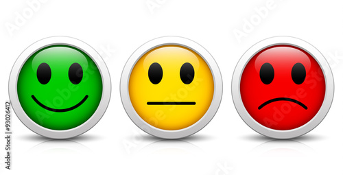 Smileys – Evaluation buttons with reflection
