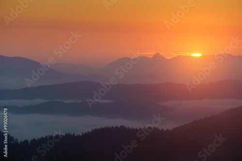 sunrise on Aramaio valley © mimadeo