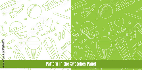 Cricket game vector concept.