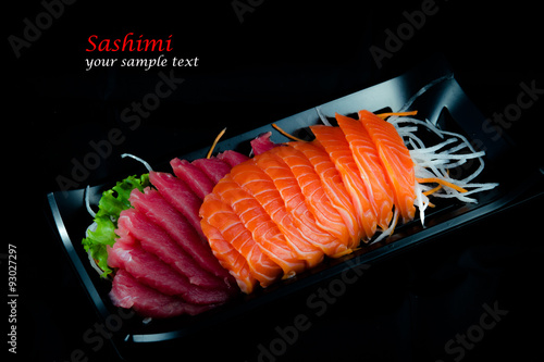 Zestaw japońskich potraw sashimi