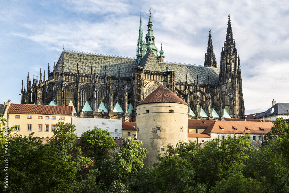 St. Vitus cathedral in Prague Castle in Prague, Czech Republic St. Vitus cathedral in Prague Castle in Prague, Czech Republic