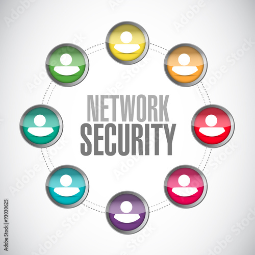 network security network sign concept illustration © alexmillos