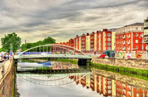 View of James Joyce Bridge in Dublin - Ireland