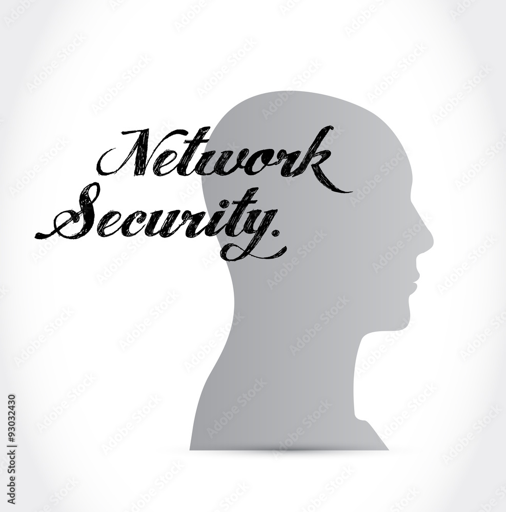network security mind sign concept network security mind sign concept