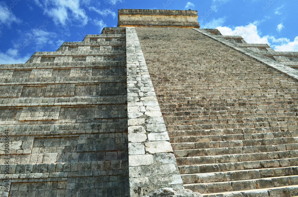 Mayan pyramid of Kukulkan in Mexico