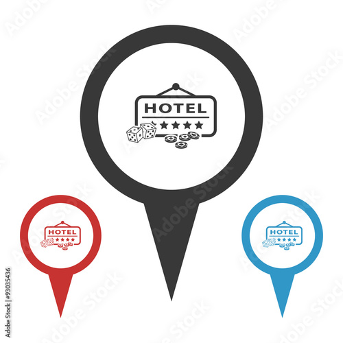 Illustration of  icons gambling