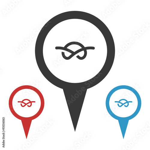 Illustration of fishing and fish icon