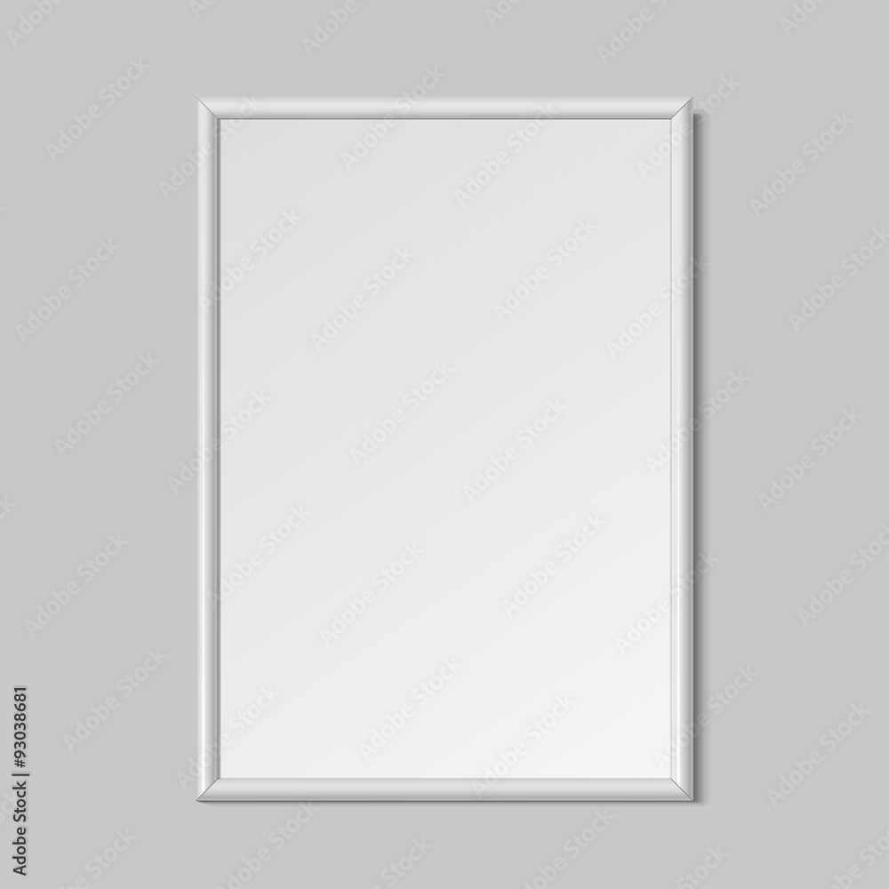 Realistic White horizontal frame for paintings Realistic White horizontal frame for paintings
