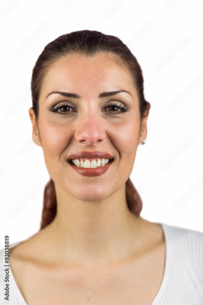 Close-up portrait of beautiful smiling woman Close-up portrait of beautiful smiling woman
