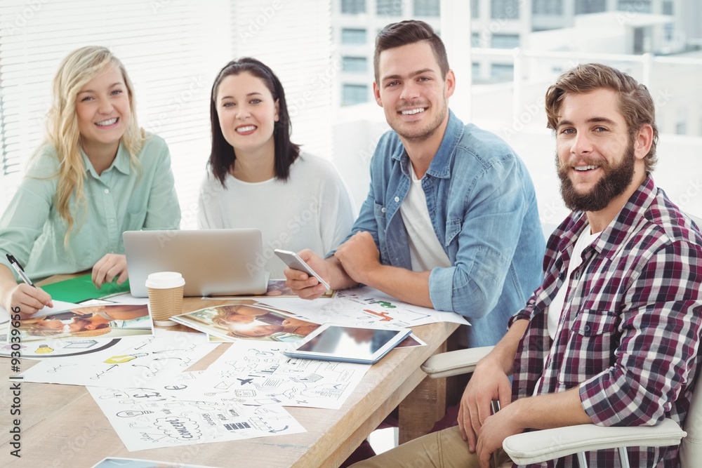 Portrait of creative business professionals Portrait of creative business professionals