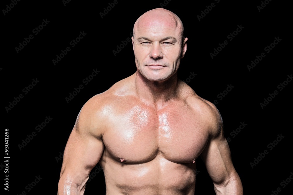 Portrait of confident muscular man Portrait of confident muscular man