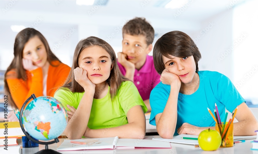 Fototapeta premium School kids.