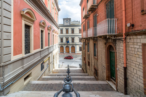 Photos downtown street view in Potenza, Italy