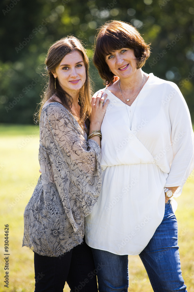 Fototapeta premium mother and daughter