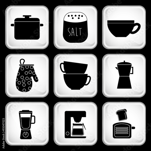kitchen set icons 