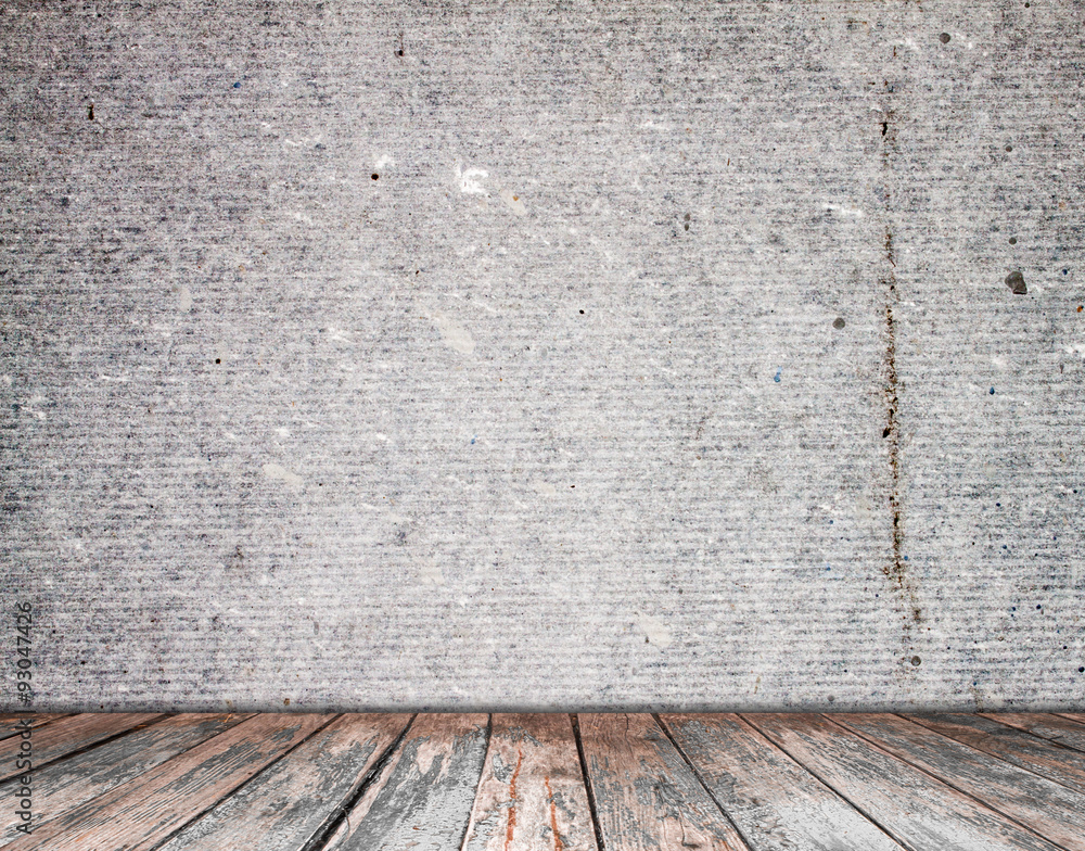 empty room with wall and wooden floor Stock Photo | Adobe Stock