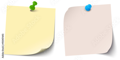 two little sticky papers