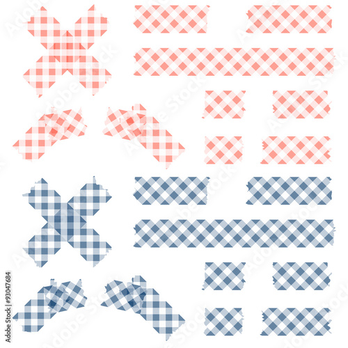 adhesive tapes checkered