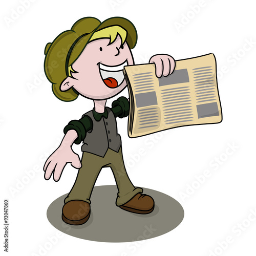 Fotografie Newsboy.