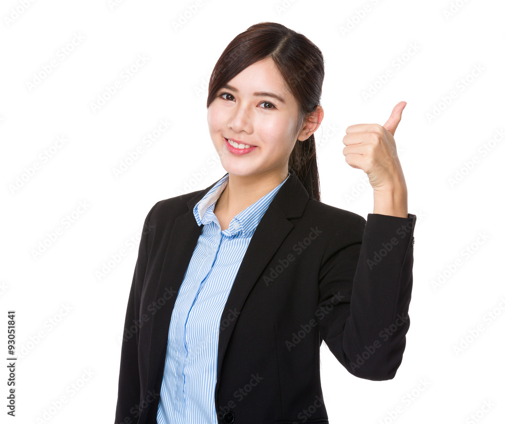 Asian Young Businesswoman with thumb up Asian Young Businesswoman with thumb up