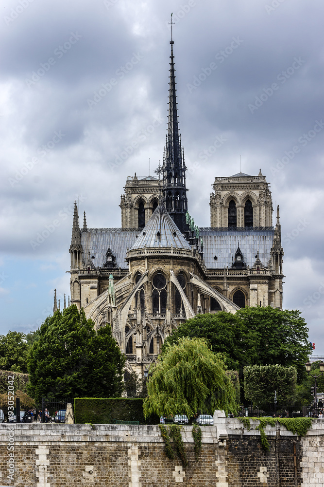Cathedral Notre Dame (1163 - 1345) de Paris. France. Cathedral Notre Dame (1163 - 1345) de Paris. France.