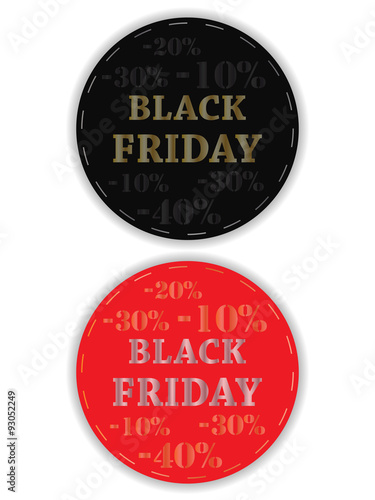 Discount sales stickers black friday