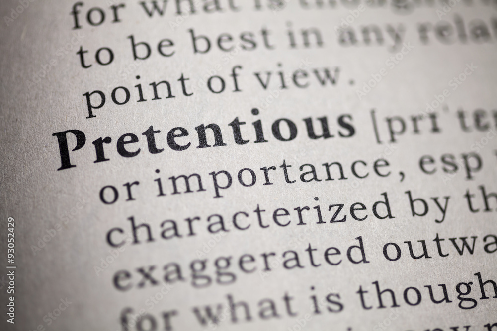 Obraz premium pretentious