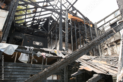 The old house is on fire,Conflagration