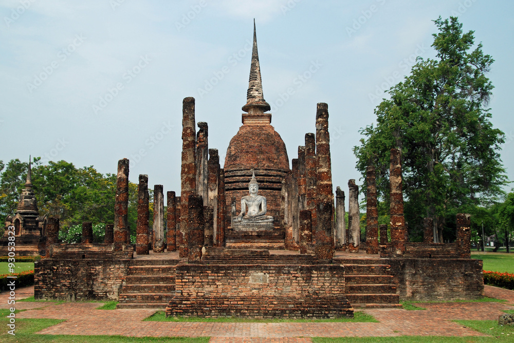 Obraz premium Wat Mahathat im Sukhothai Historical Park, Thailand