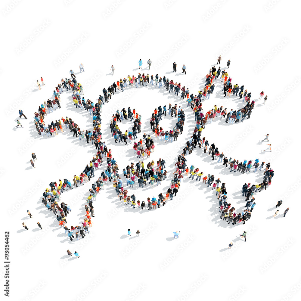 group people shape skull group people shape skull