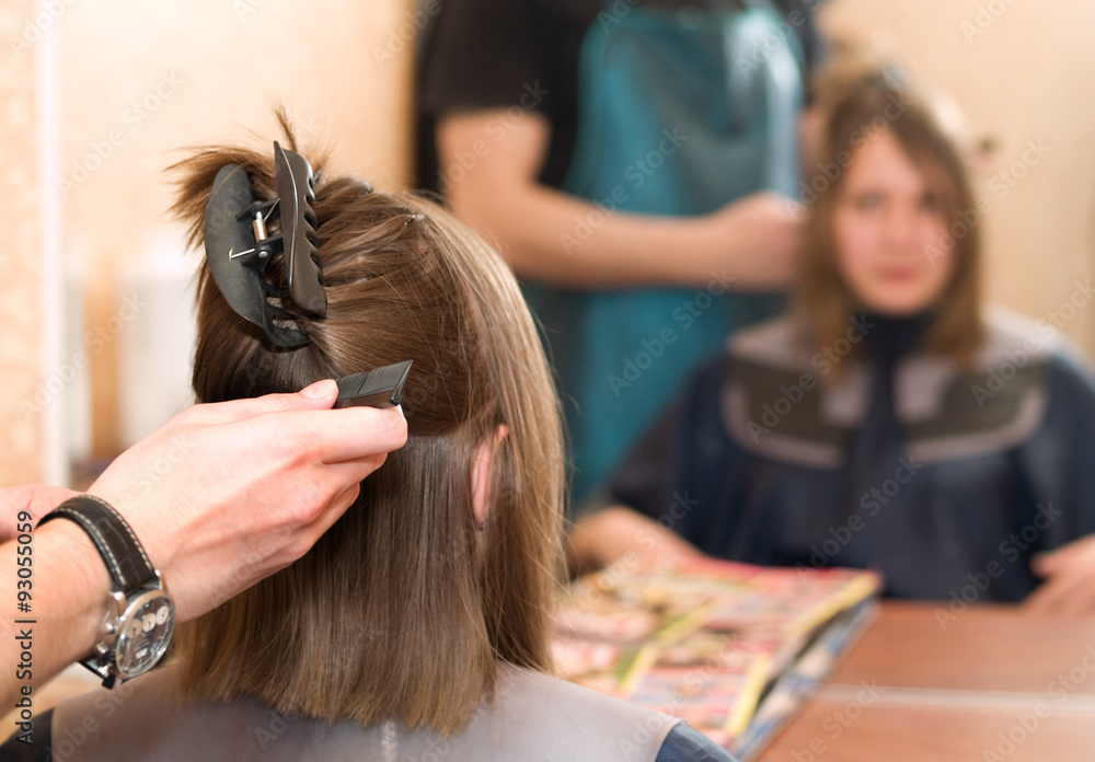 Fototapeta premium In the hair salon