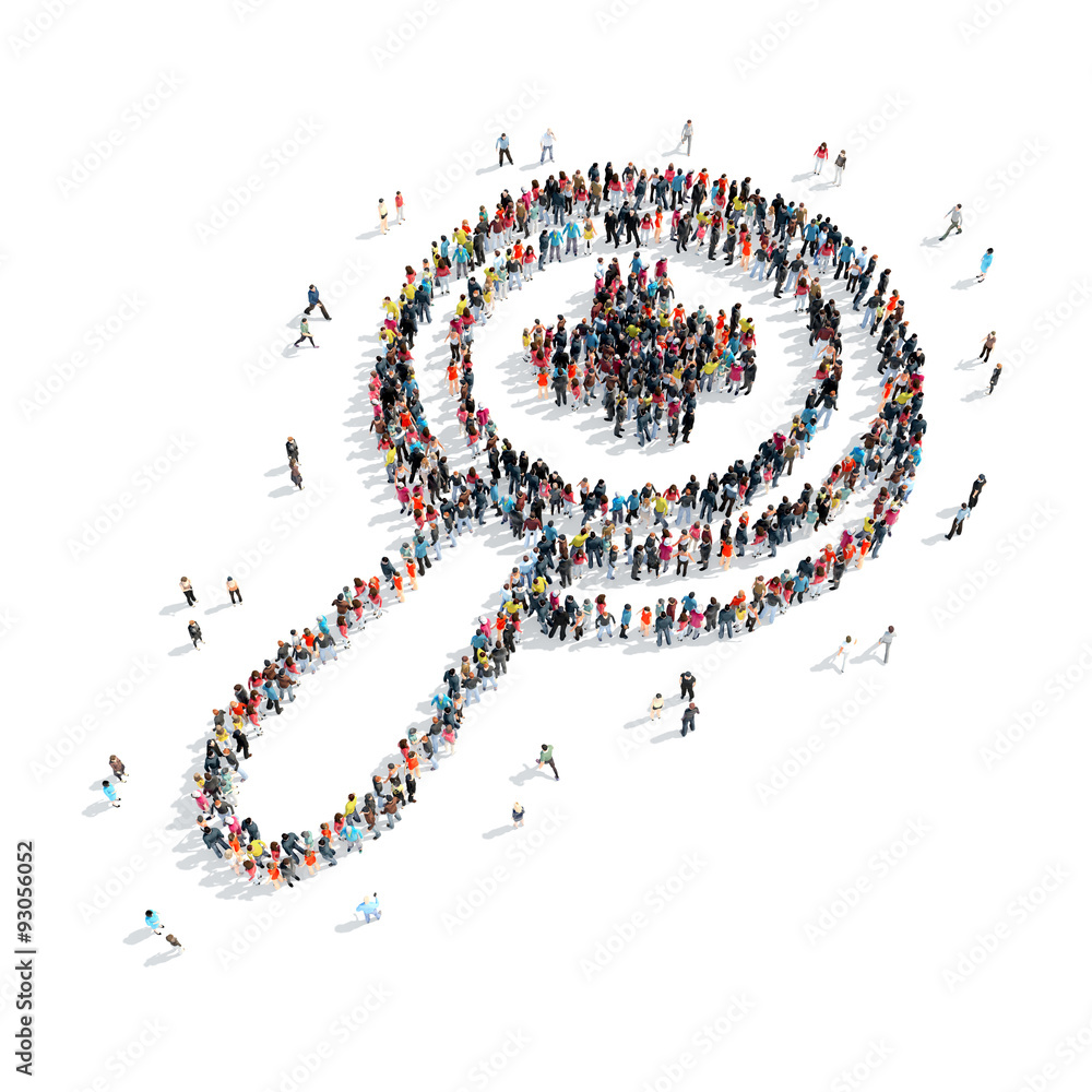 people shape magnifying glass people shape magnifying glass