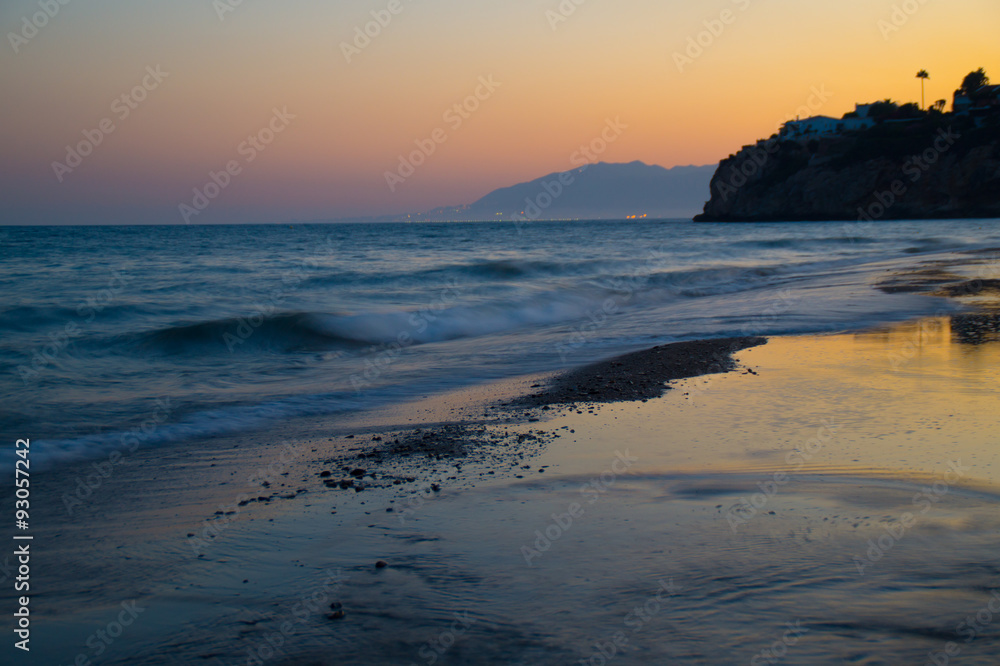 Obraz premium playa en el atardece