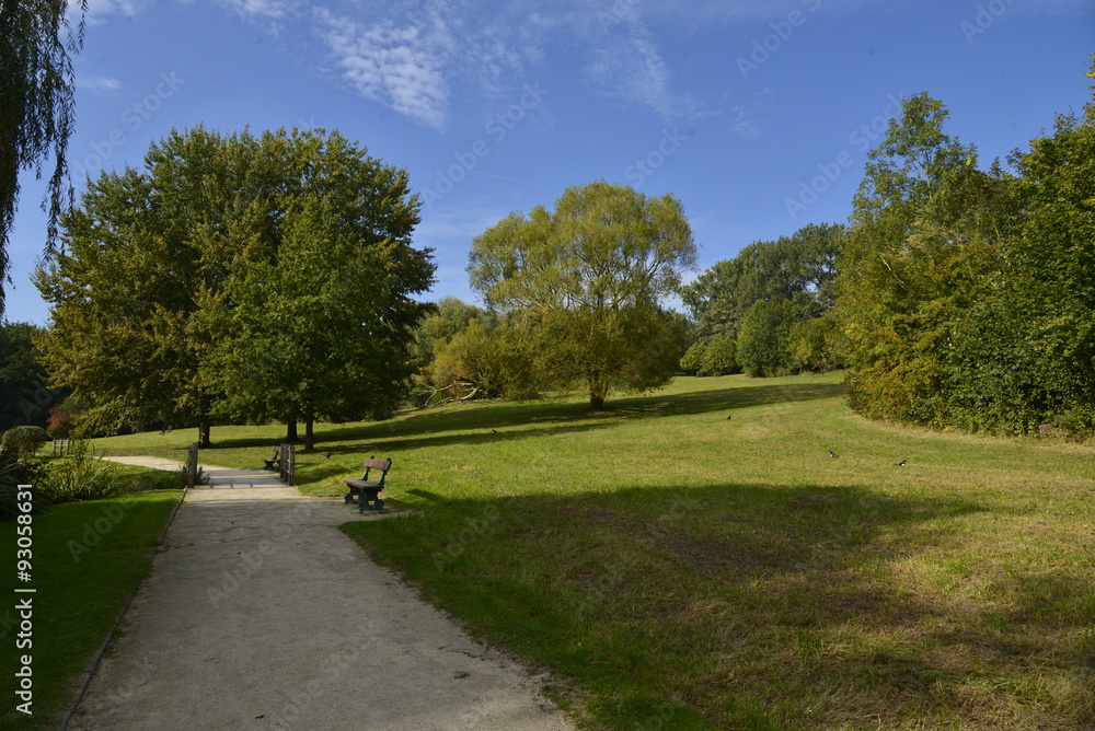 Le parc Scheutbos dans le haut Molembeek à L'ouest de Bruxelles Capitale