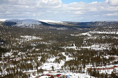 Lindvallen. Ski resort. Salen. Dalarna county. Sweden photo